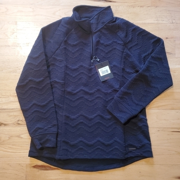 ZeroXposur Bailey Black Textured Knit Lightweight Sweatshirt Size XL NWT - Picture 3 of 8